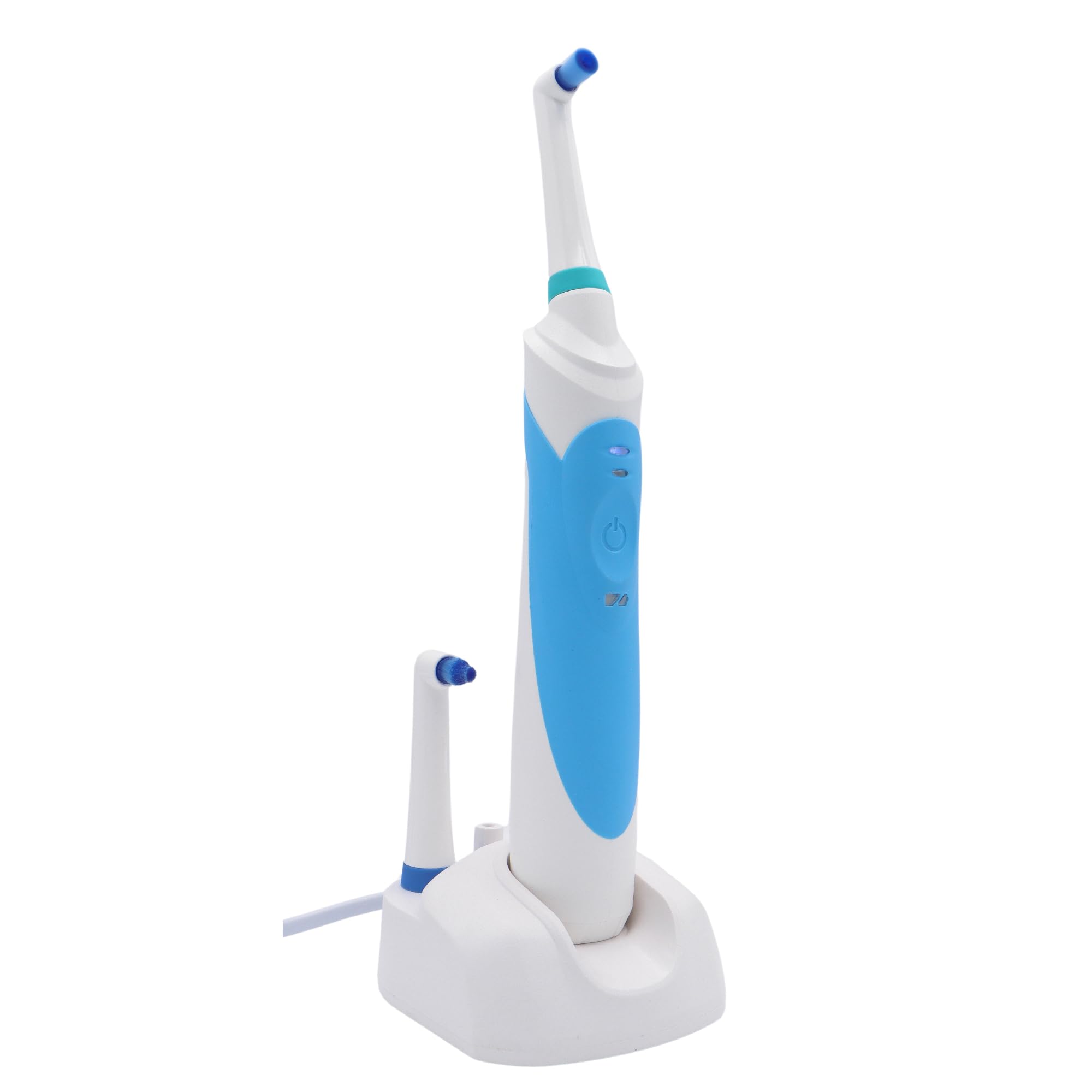 Professional Electric Toothbrush with 360° Rotating Head & Charging Dock - Includes 2 Replacement Brush Heads & 1-Year Warranty - Perfect for Travel, Home & Office Use