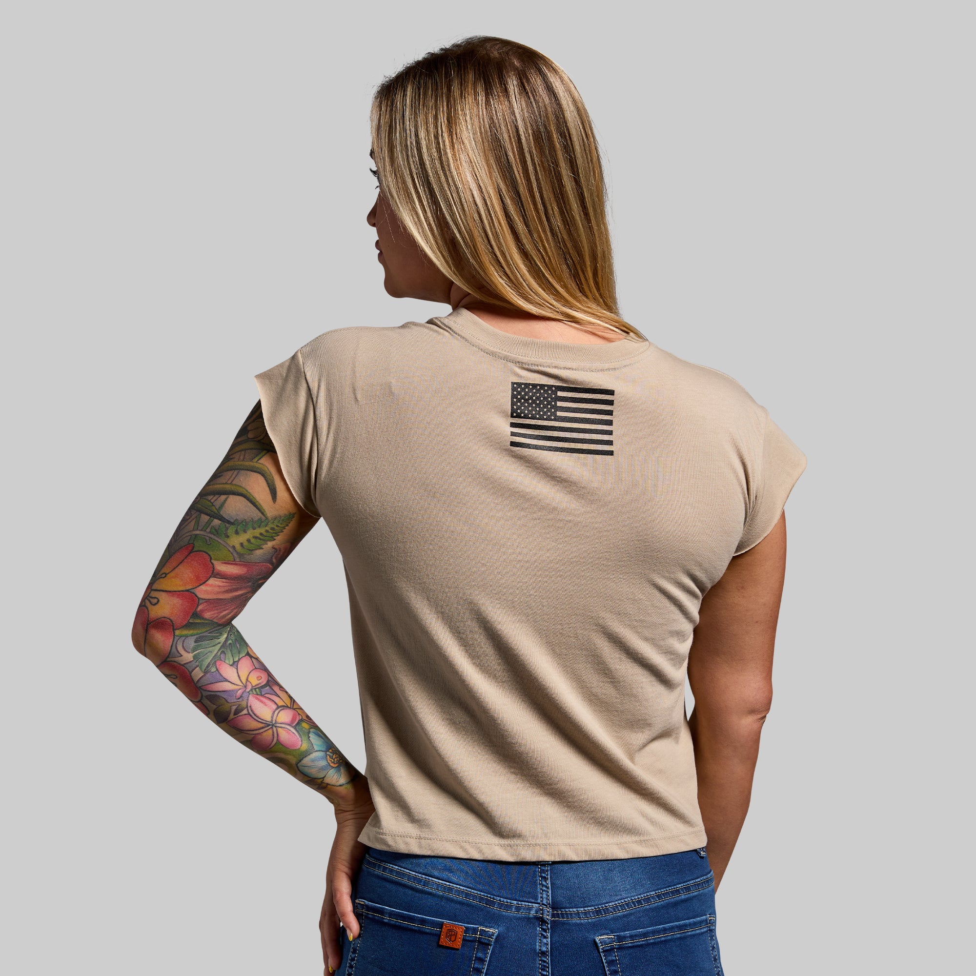 Premium Brand Muscle Tee for Men - Soft Cotton Workout Shirt (Tan) - Gym, Running & Casual Wear