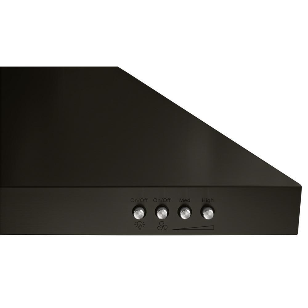 Amana WVW53UC0HV 30 Inch Contemporary Black Stainless Steel Wall Mount Range Hood - Powerful Kitchen Ventilation for Smoke & Odor Removal