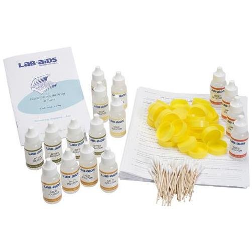 Lab Aids: Investigating the Sense of Taste Kit - Science Classroom Experiment for Middle School Biology Lessons