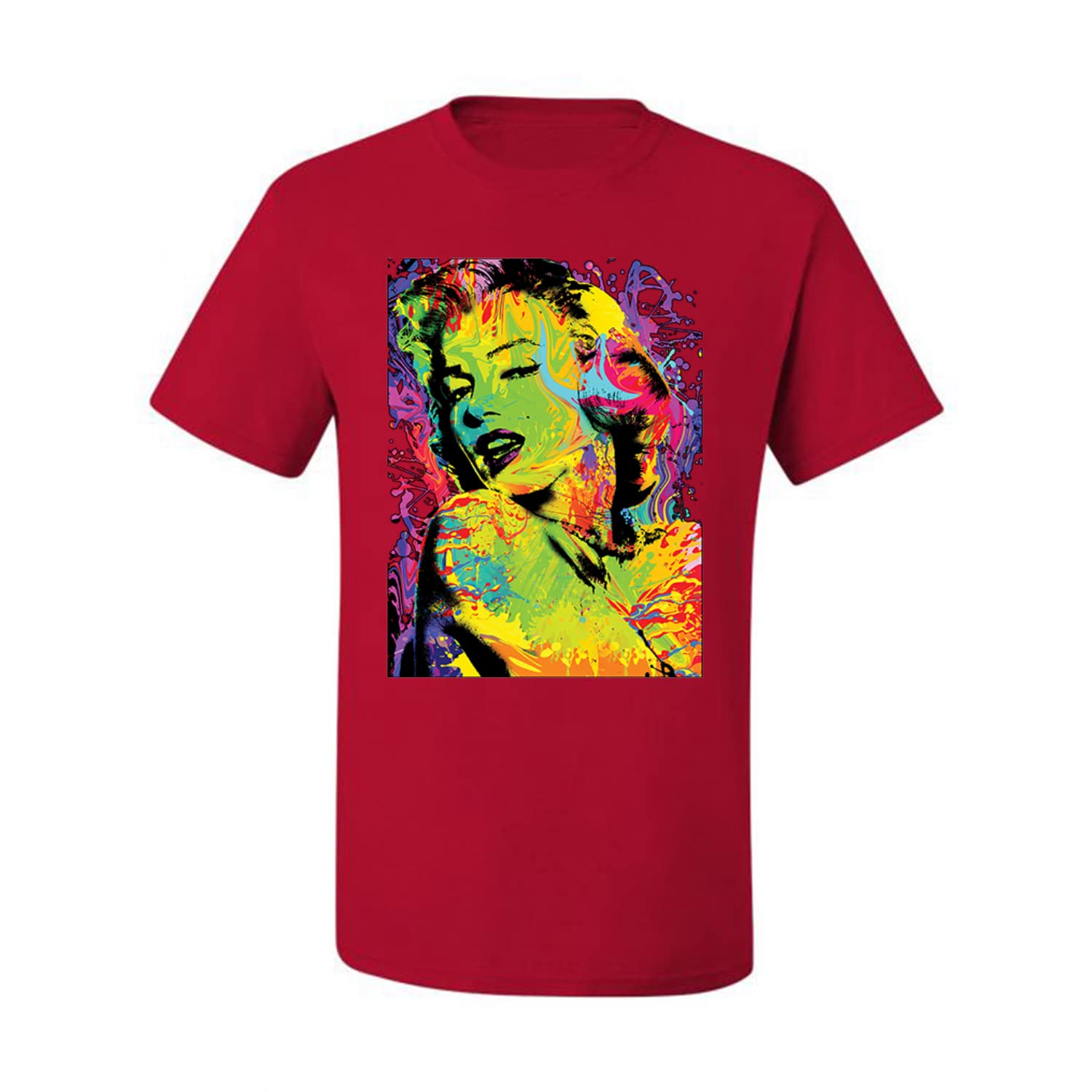 Wild Bobby Marilyn Pop Culture Graphic T-Shirt for Men & Women - Vintage Retro Style Cotton Tee - Perfect for Casual Wear, Parties & Pop Art Lovers