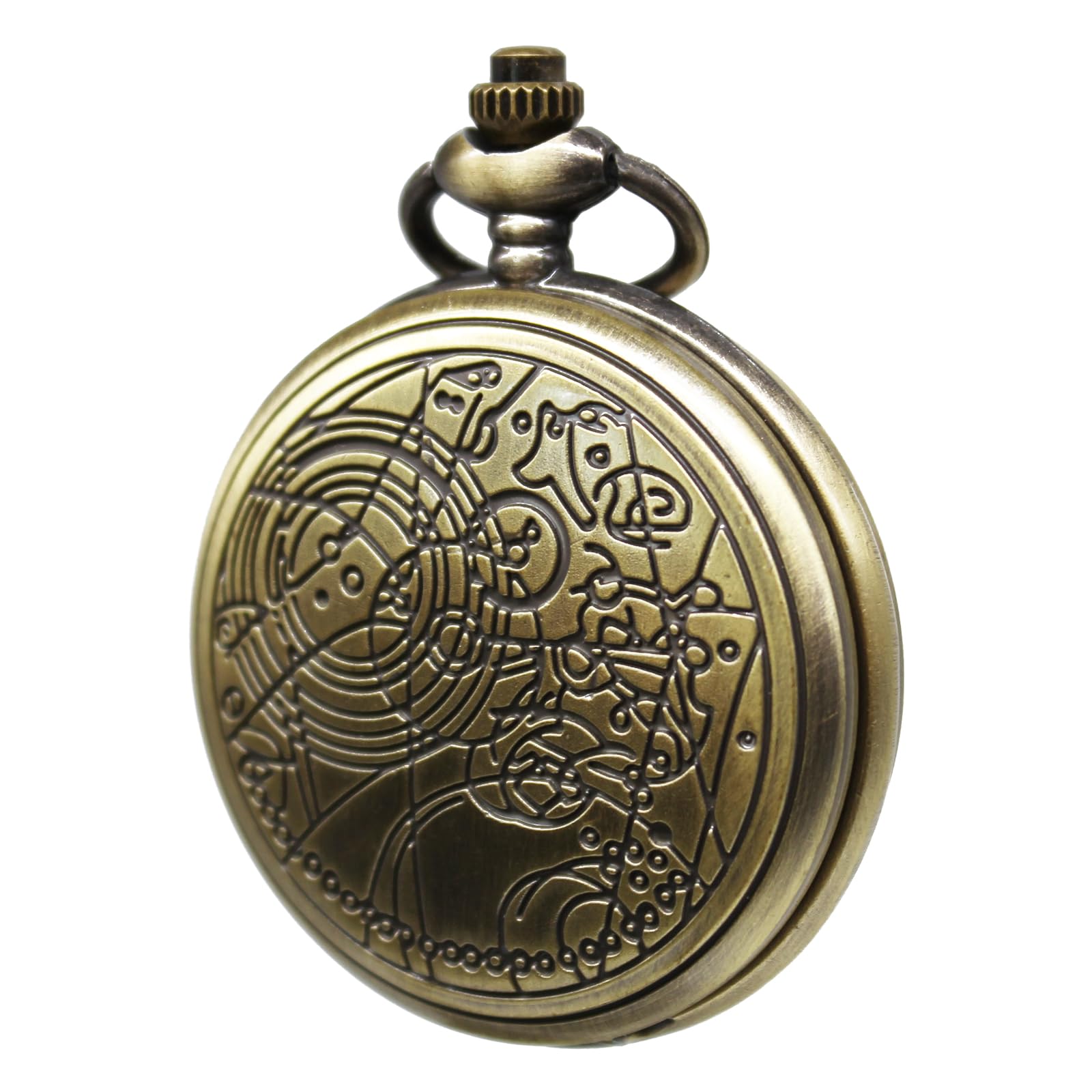 Vintage Quartz Pocket Watch with Chain - Classic Gift for Men & Women | Father's Day, Anniversary