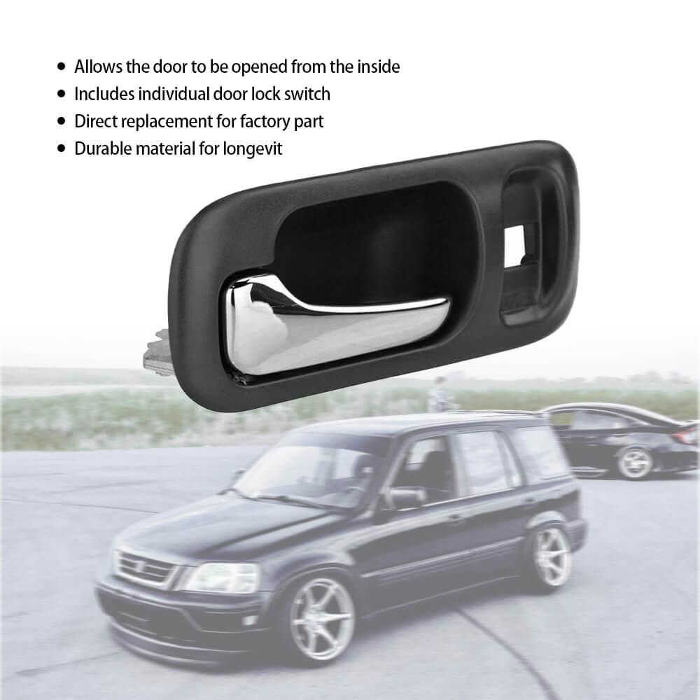 1997-2001 Honda CRV Left Front Interior Door Handle Replacement - Durable OEM Style Car Door Handle for Honda CR-V SUV - Perfect for DIY Repairs & Vehicle Maintenance
