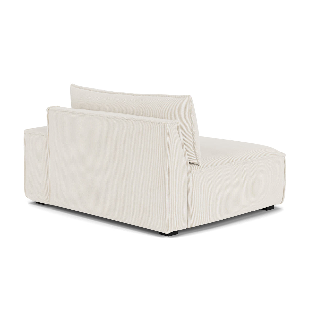 Daphne Velvet 1 Seater Right Arm Modular Sofa - Modern Living Room Furniture for Small Spaces, Apartments & Studios | Comfortable Single Seater Couch with Adjustable Design