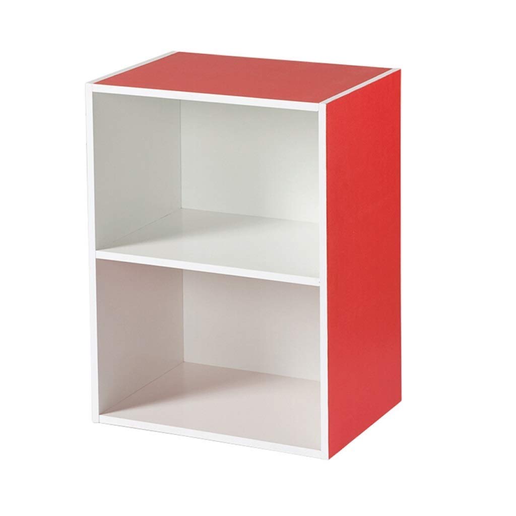 2-Tier Bookshelf with Open Storage - 15.7