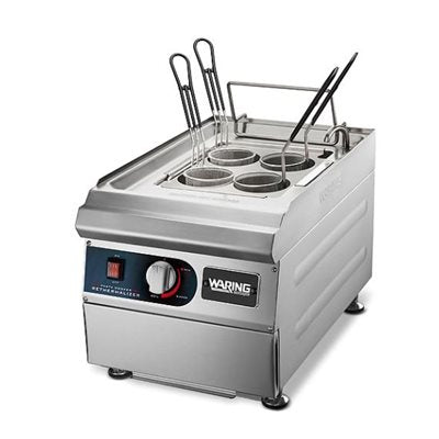 Waring 12.4 Liter Commercial Countertop Pasta Warmer & Reheater - Perfect for Restaurants, Catering & Buffets