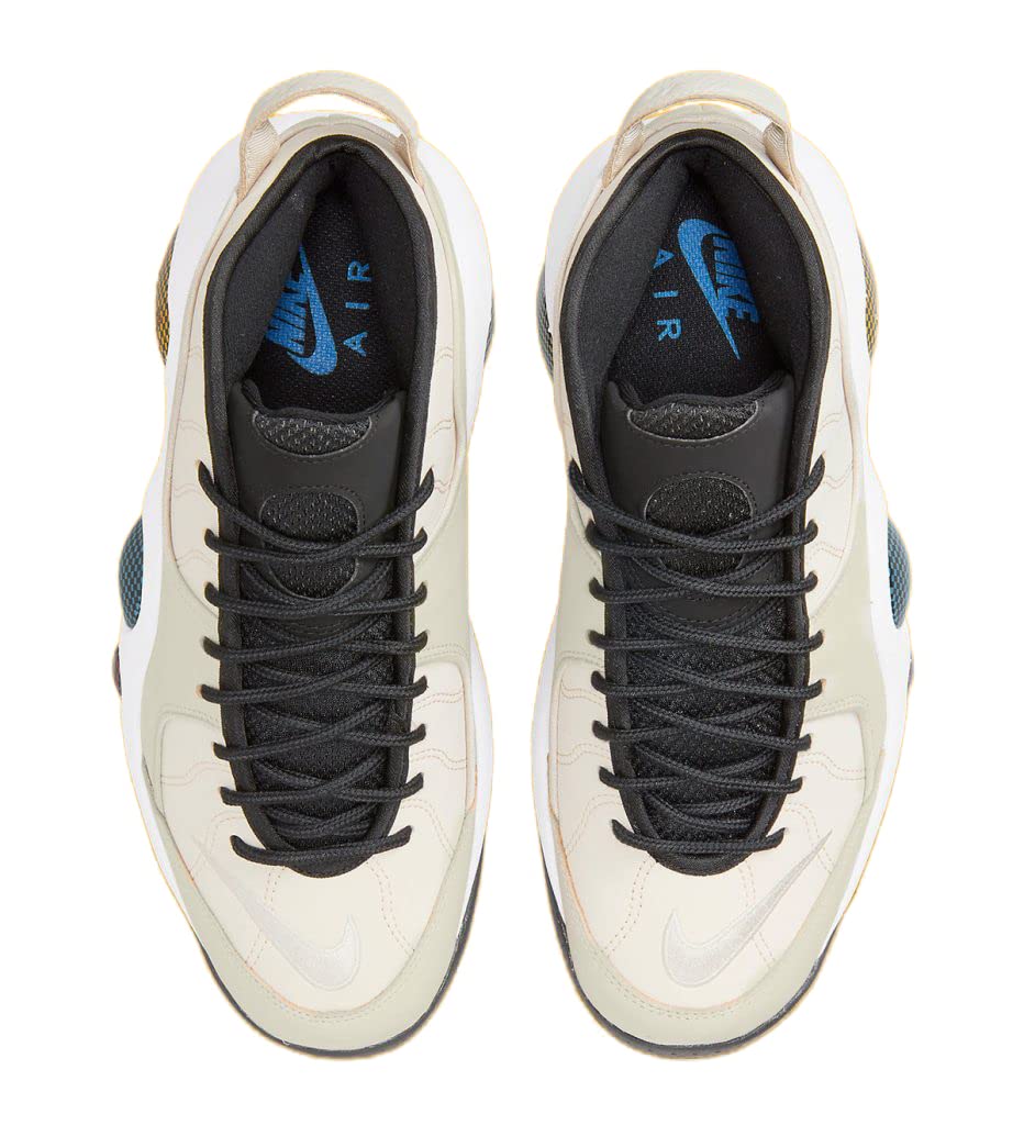Nike Men's Air Zoom Flight 95 Basketball Shoes - Light Orewood Brown/Blue Cobalt - Size 10.5 | Retro Sneakers for Casual Wear, Street Style & Court Performance