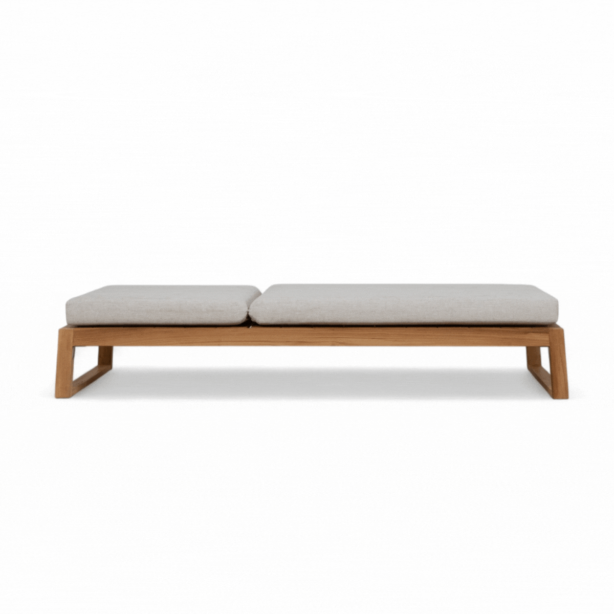 Premium Bayville Teak Chaise Lounge - Weather-Resistant Outdoor Patio Furniture for Poolside, Beach & Garden Relaxation