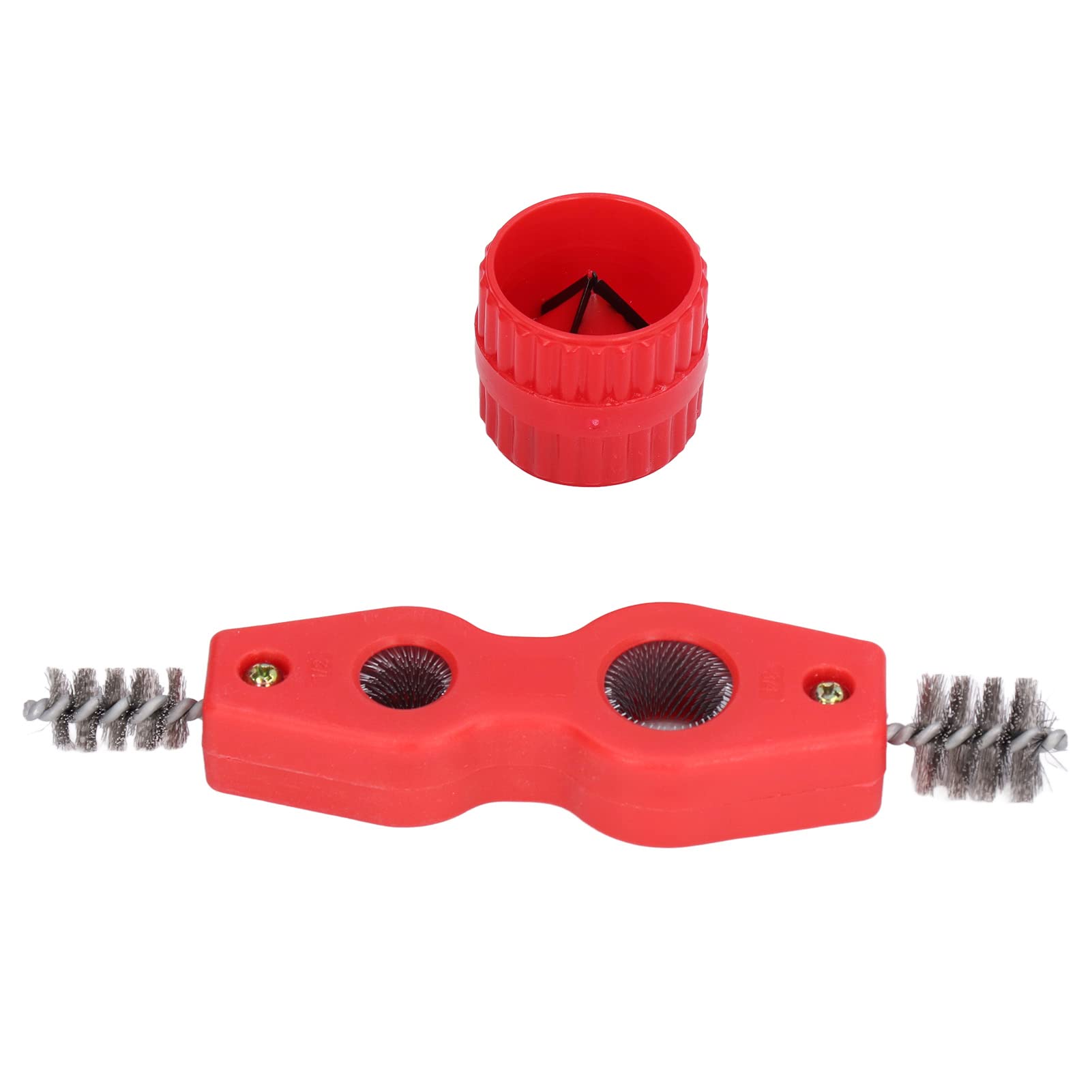 4 in 1 Pipe Cleaner Tool Set - CW/CCW Inner & Outer Rust Removal, Polishing & Reaming for Copper Pipes - Essential Plumbing Kit for Soldering & Pipe Maintenance (Perfect for DIY Home Repairs & Professional Plumbing Work)