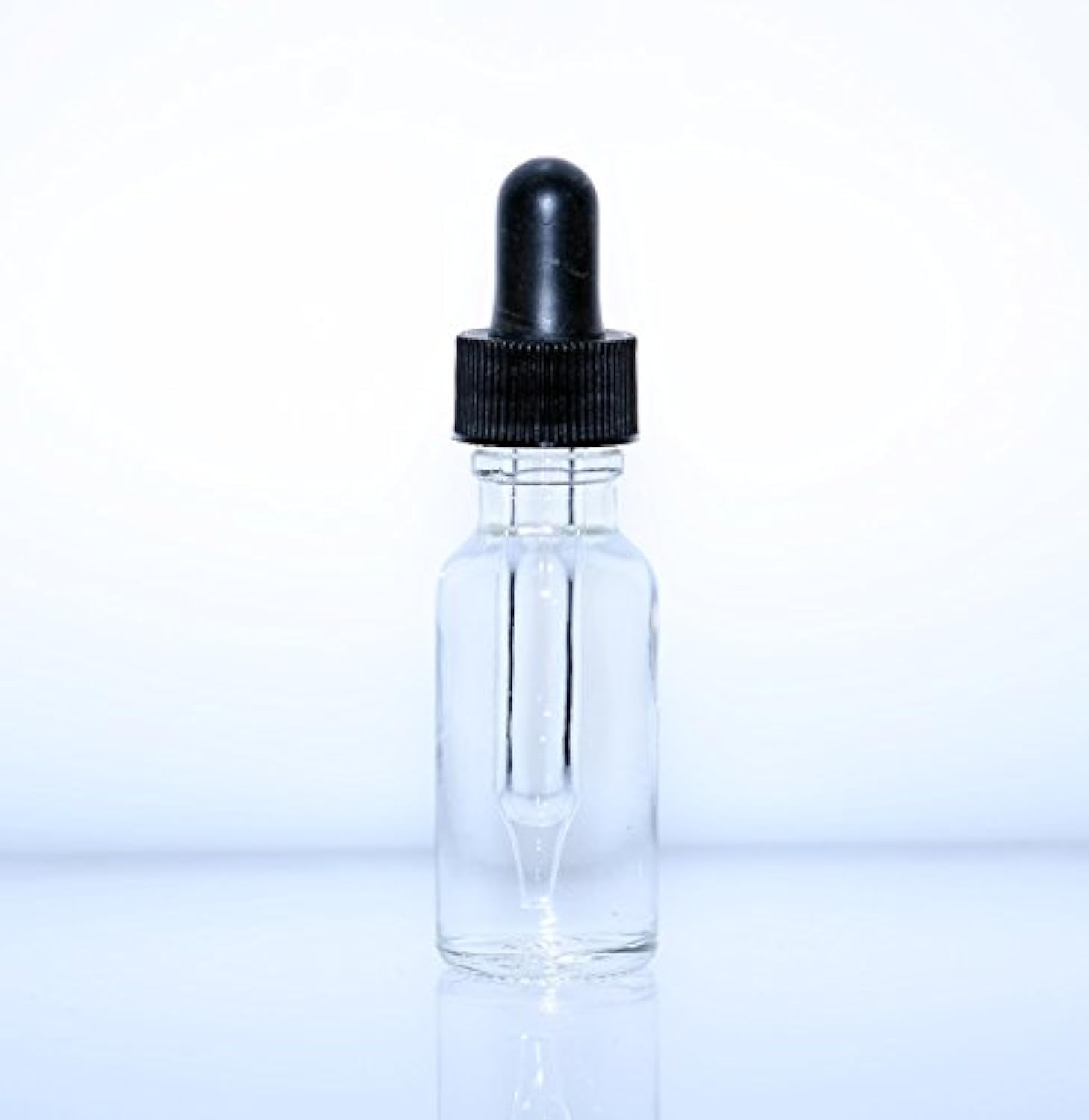 True Essence 1/2 Oz (15ml) Clear Boston Round Glass Bottles with Glass Droppers - Pack of 72 - Perfect for Essential Oils, DIY Skincare, and Aromatherapy