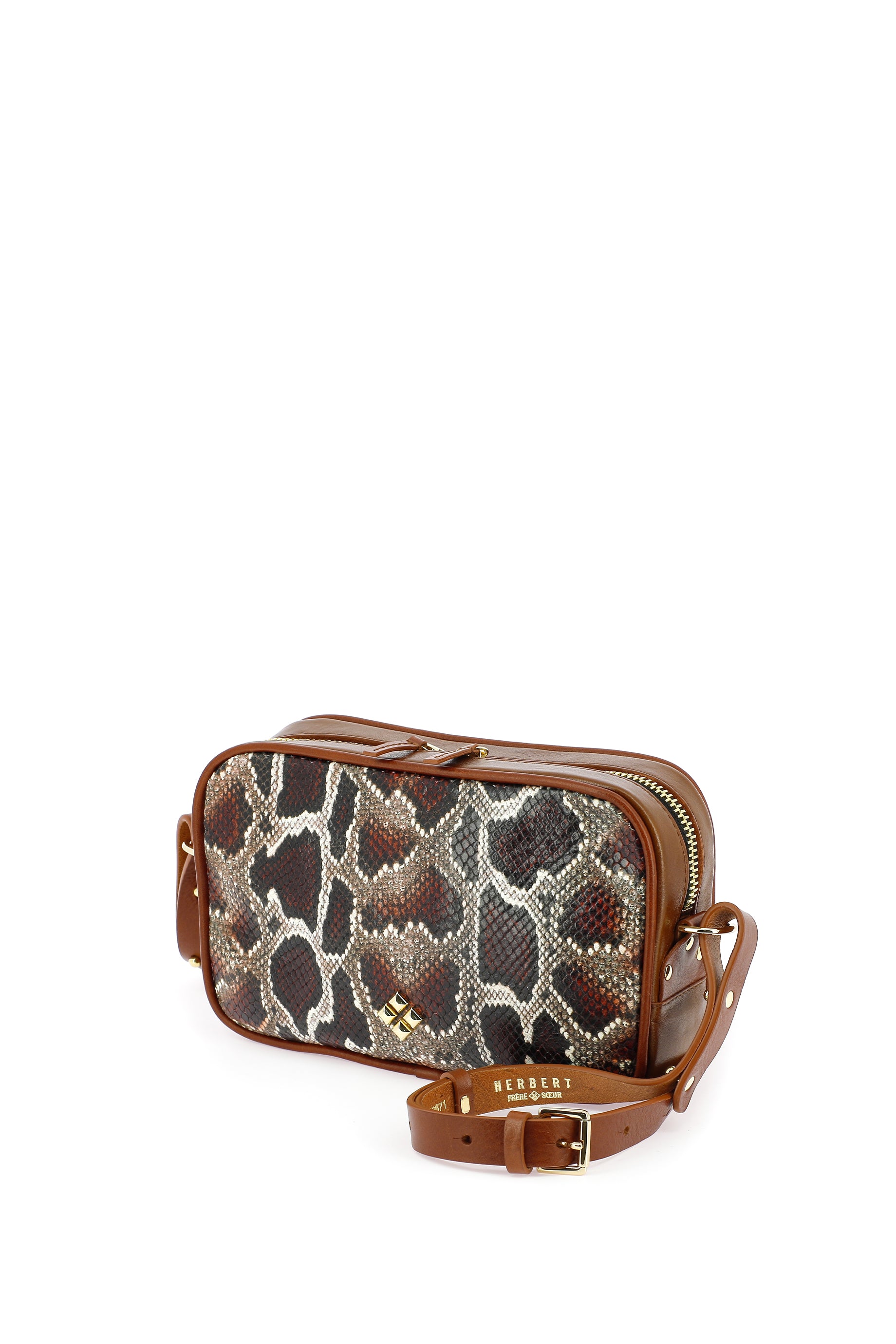 Herbert Frere Soeur Faustine Bag - Genuine Snake Leather Handbag for Women | Perfect for Work, Evening Events & Travel