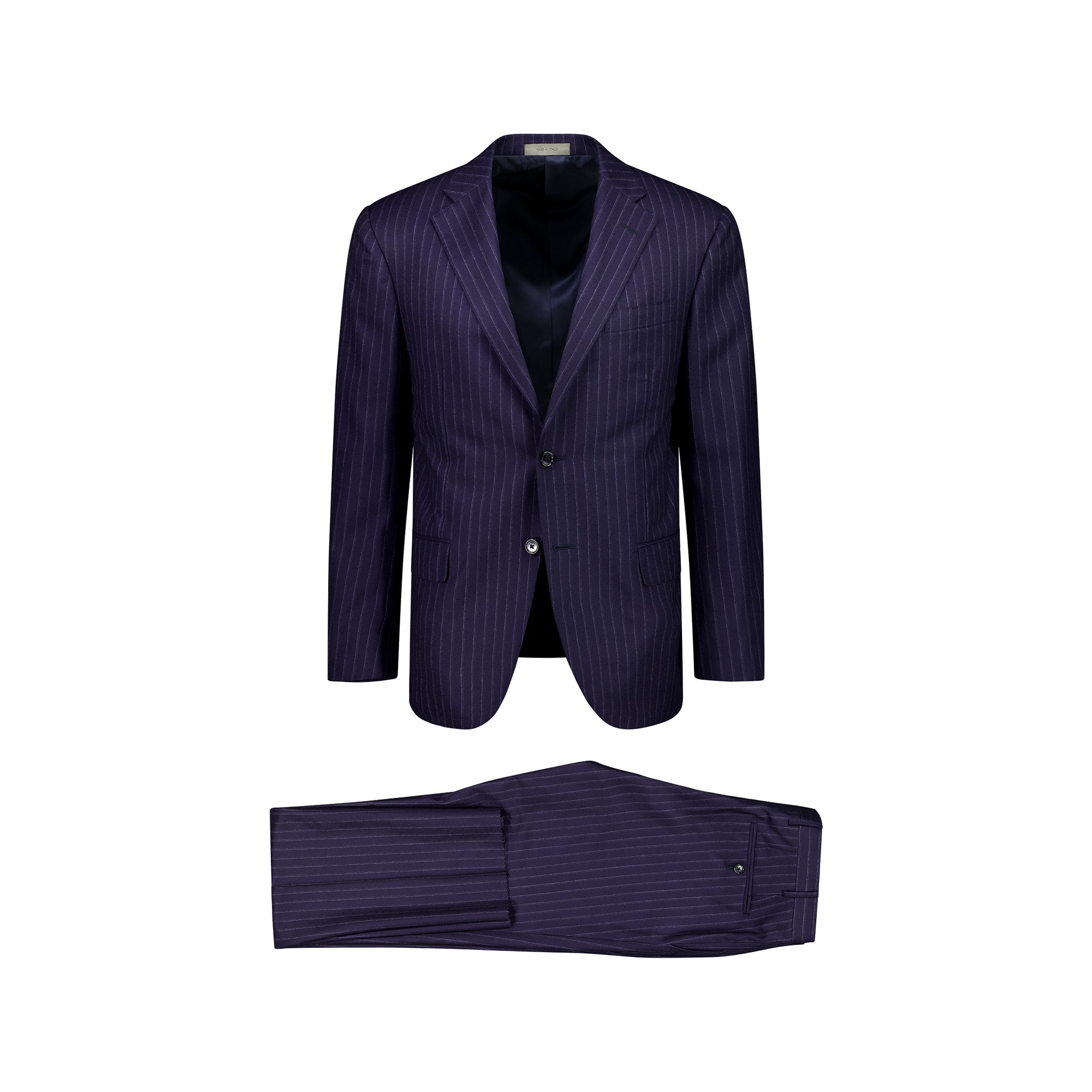 Corneliani Stripe Leader Suit for Men - Navy Blue Business Attire | Perfect for Office, Weddings & Formal Events