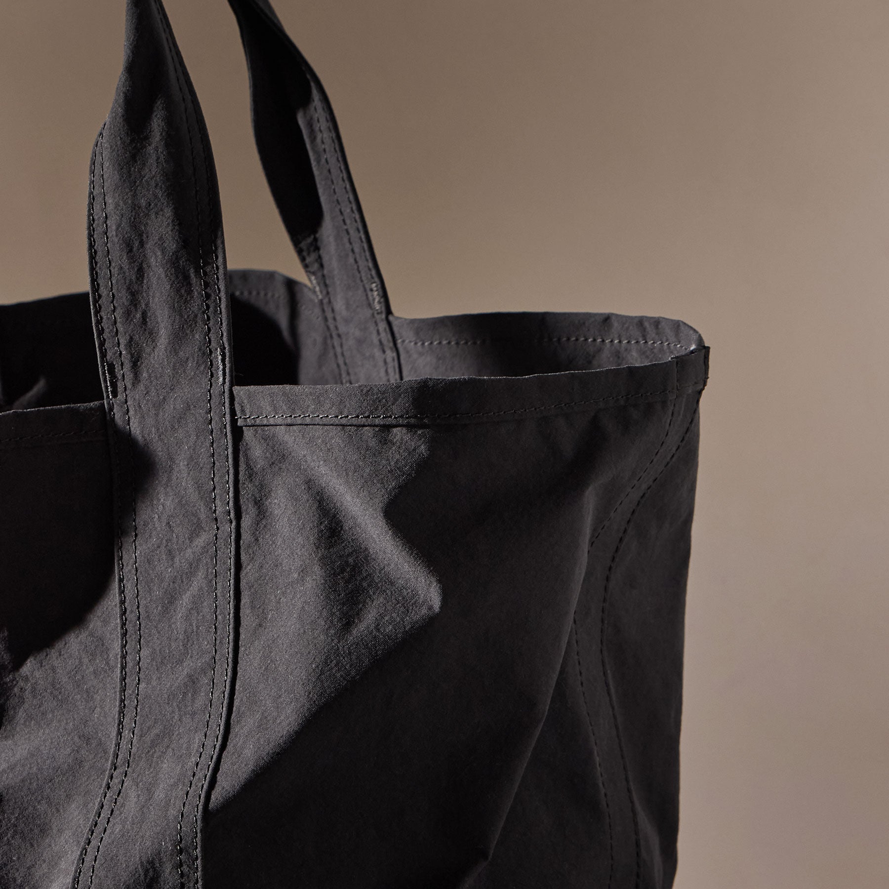 Stylish Small Matte Nylon Tote Bag for Women - Waterproof & Lightweight Everyday Shoulder Bag - Perfect for Work, Gym, Travel & Shopping (Black)