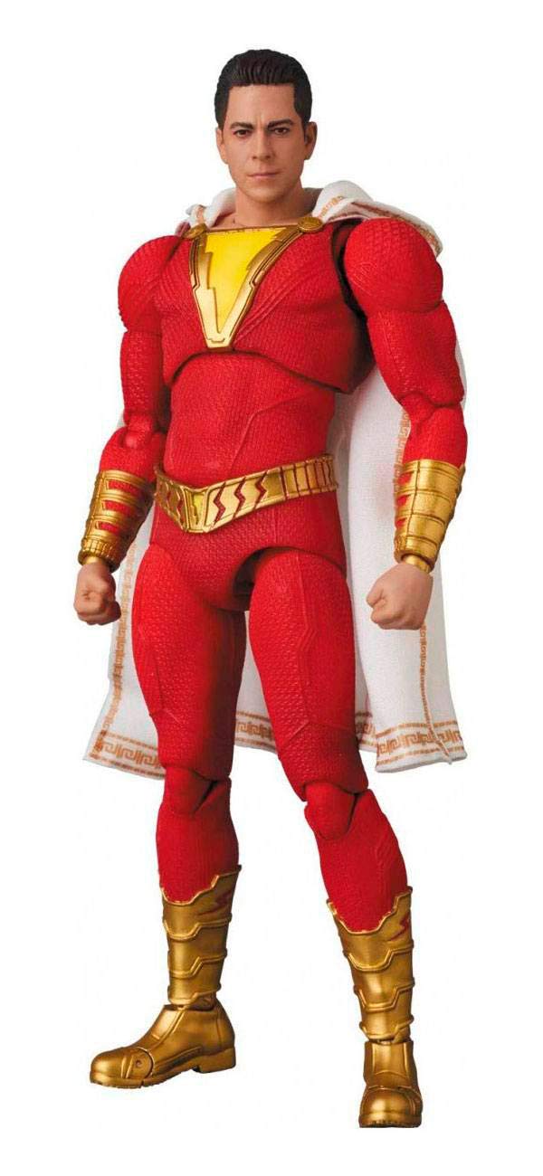 MAFEX DC Shazam Action Figure - Medicom Toy Collectible for Superhero Fans - Perfect for Display, Gifts, and Comic Book Collections