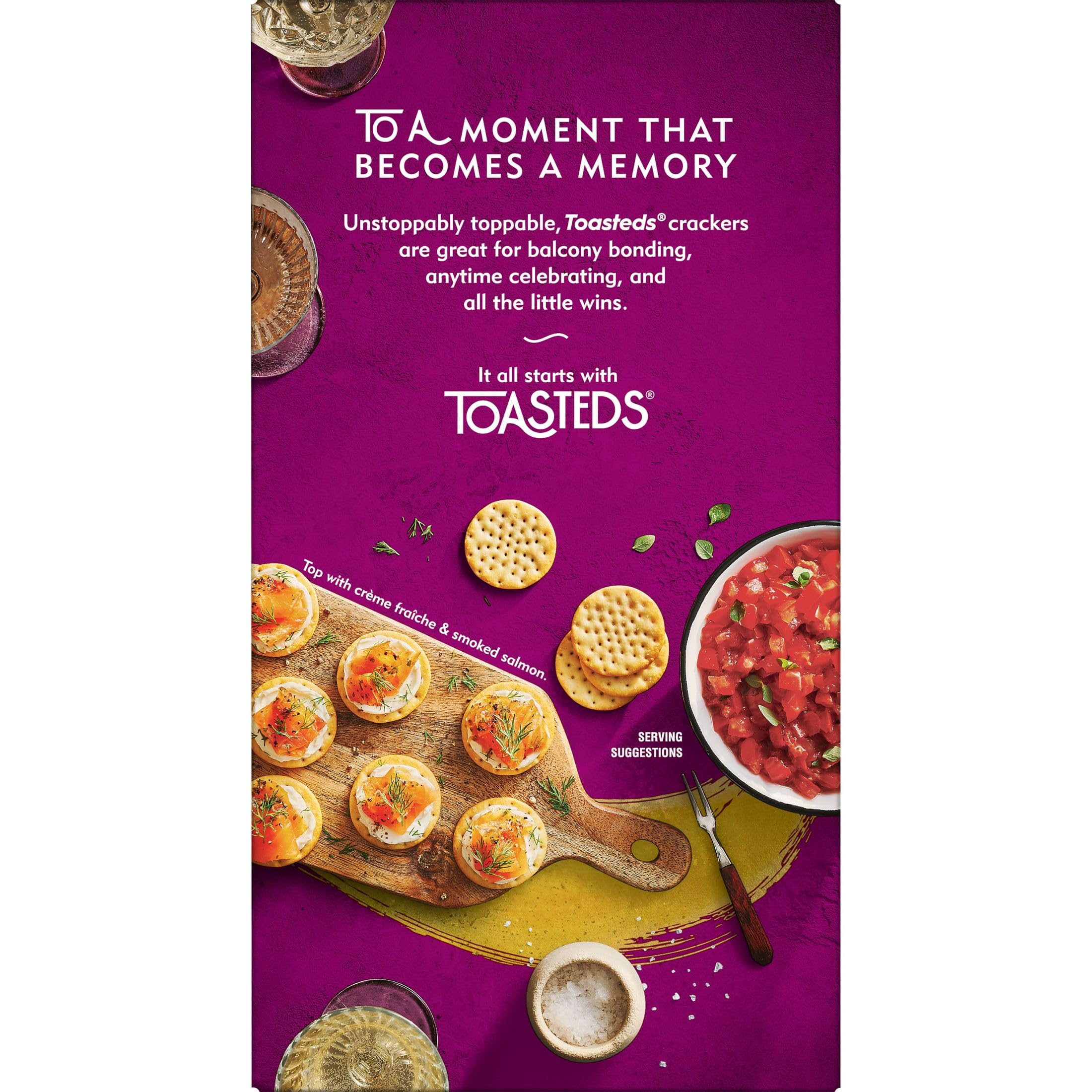 Toasted Crackers - Classic Buttercrisp Snacks (6 Pack) | Perfect for Parties, Lunch Boxes & On-the-Go Snacking | Delicious Party Food & Office Treats