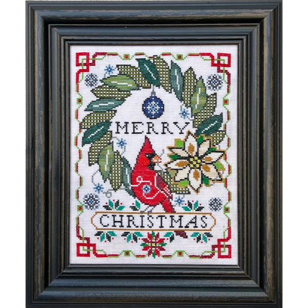 Tangled Tidings Cross Stitch Pattern - Merry Christmas DIY Embroidery Kit for Holiday Decorations & Handmade Gifts