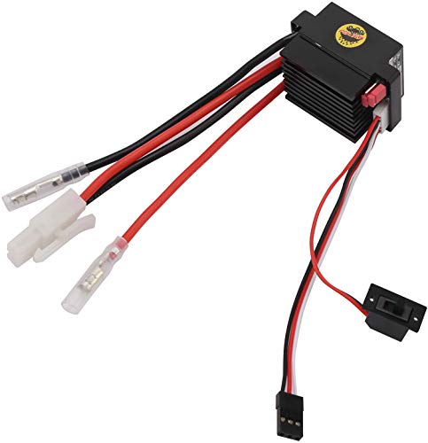 Waterproof 320A Brushed ESC Electric Speed Controller for RC Cars, Trucks, Boats & Ships - High-Performance Motor Control for Off-Road Racing, Marine & Hobby Vehicles