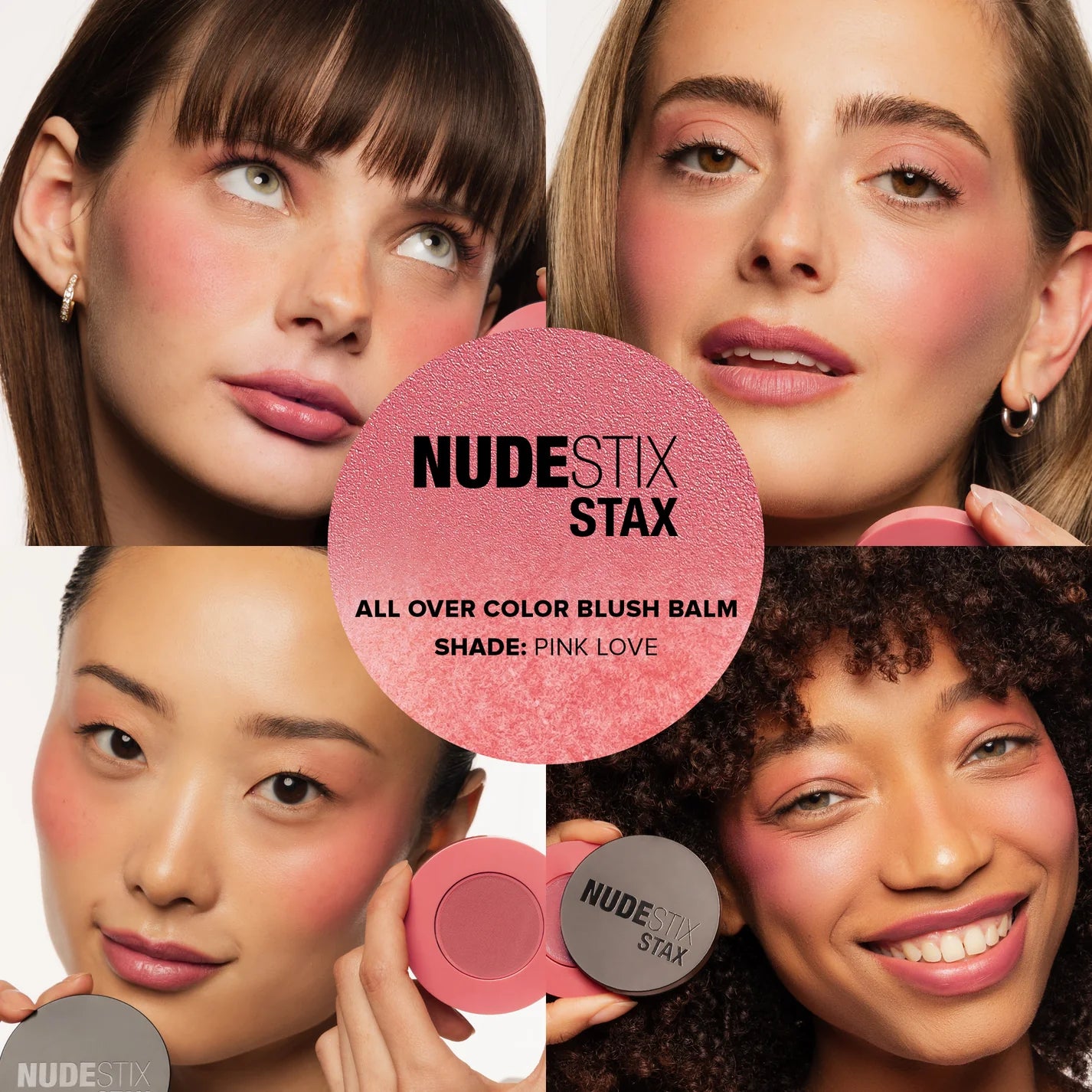 Nudestix STAX All Over Color Blush Balm - Creamy Cheek & Lip Tint (Multiple Shades) | New in Box | Perfect for Everyday Makeup & On-the-Go Touch Ups