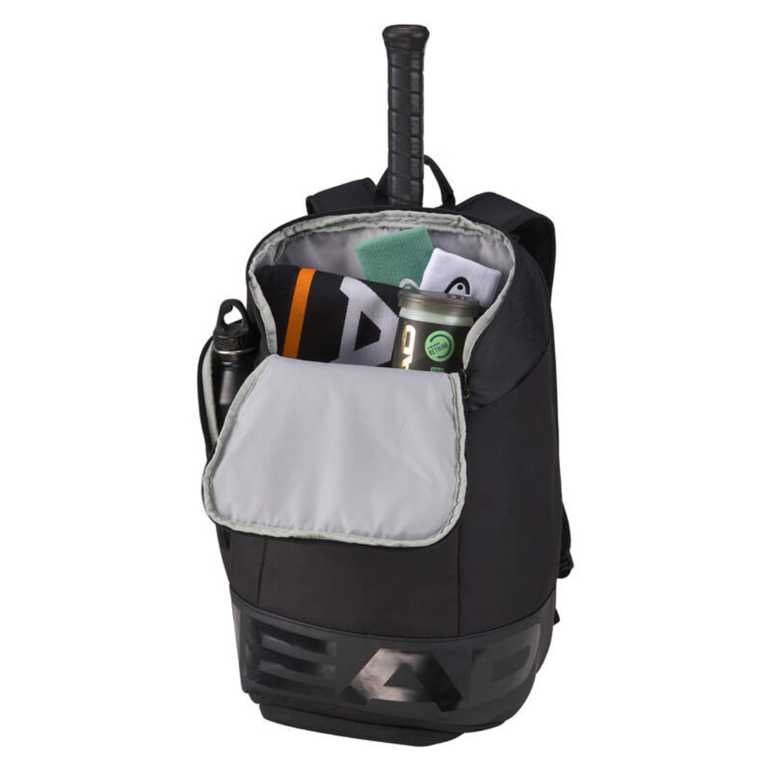 Head Pro X 28L Tennis Backpack with 3 Racket Compartments - Durable Black Sports Bag for Tennis, Badminton & Squash Players | Perfect for Training, Tournaments & Gym Use