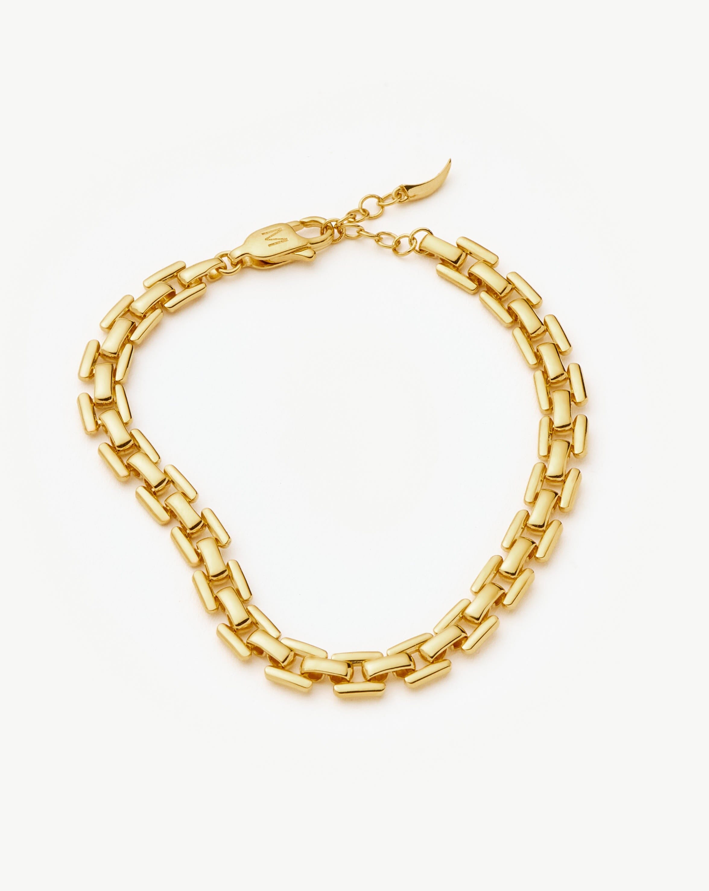 18K Gold Plated Timepiece Link Chain Bracelet - Elegant Watch Accessory for Women & Men | Perfect for Formal Events, Date Nights & Office Wear