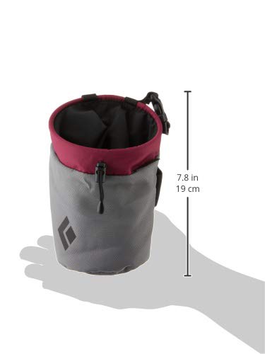 Black Diamond Repo Chalk Bag - Light Gray Climbing Chalk Pouch for Rock Climbing & Bouldering | Medium/Large Size | Perfect for Gym Training & Outdoor Adventures