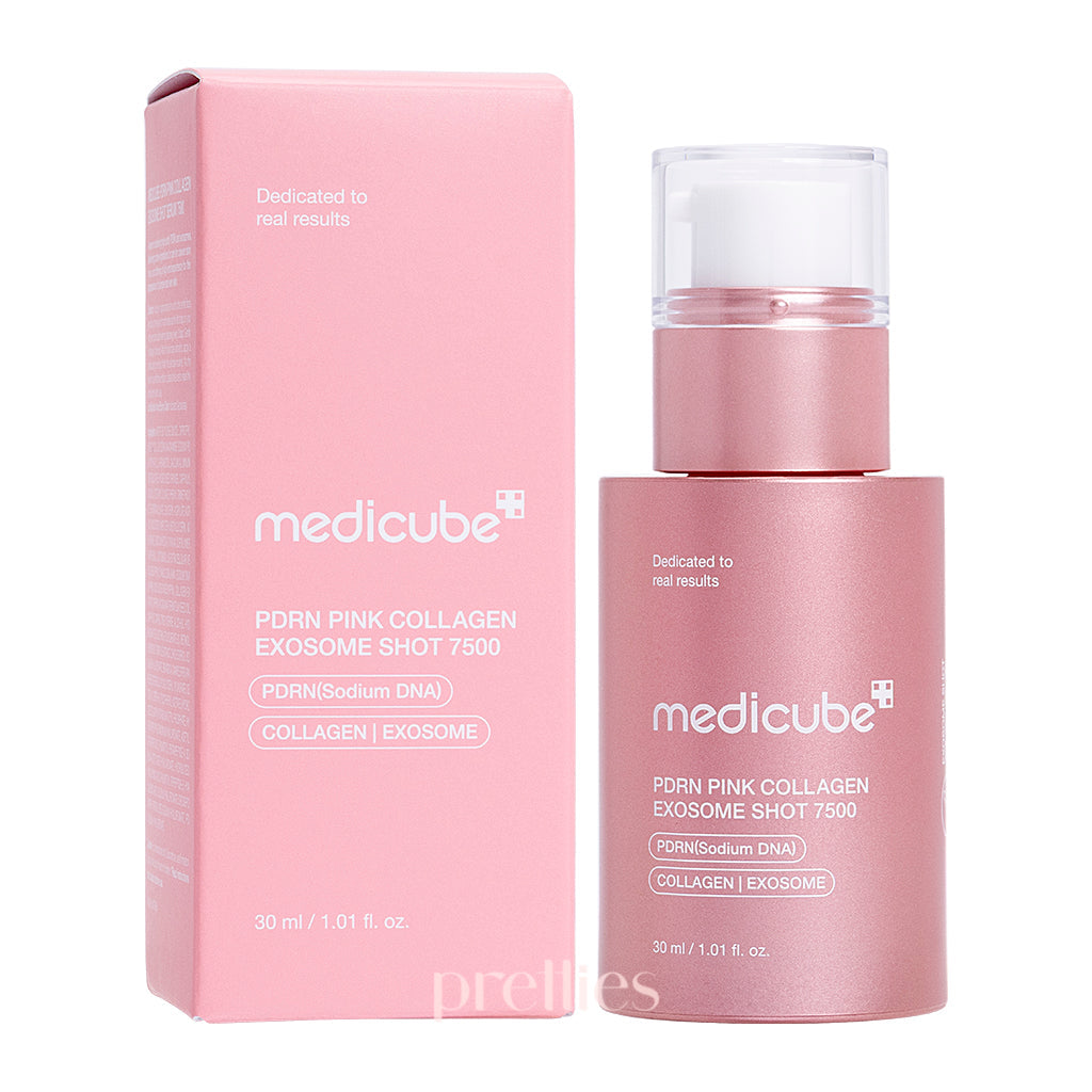 Medicube PDRN Pink Exosome Shot Serum 7500 - 30ml Anti-Aging Face Serum for Wrinkles & Hydration | Perfect for Night Skincare Routine & Daily Moisturizing