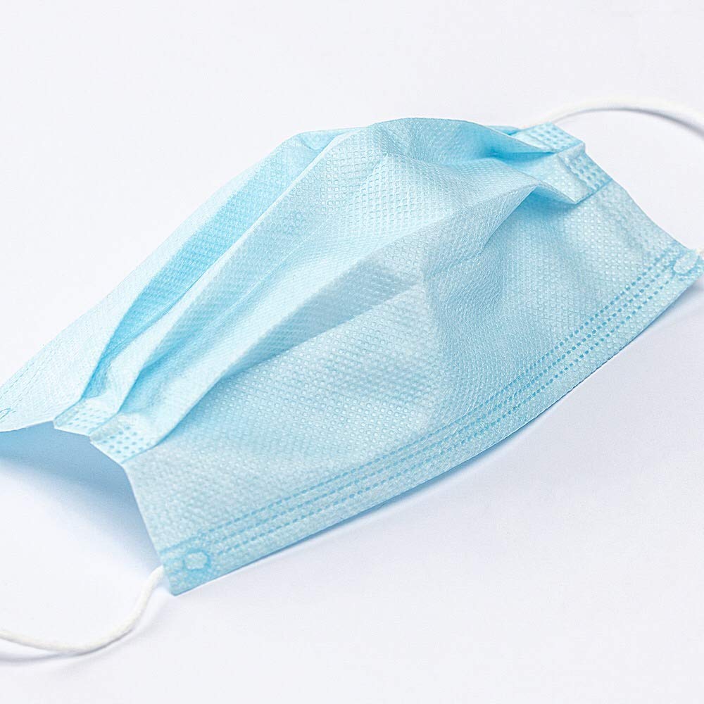 Lamy 50 Disposable Face Masks 3-Ply Blue for Men & Women - Daily Protection & Comfort
