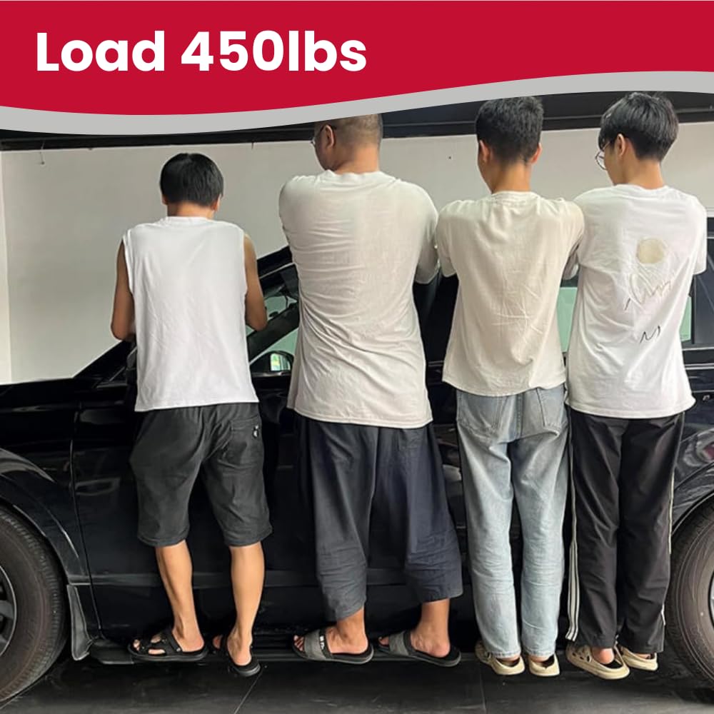 Black Side Steps Running Boards for Land Rover Defender 90 2dr L663 2020-2025 | Heavy Duty Nerf Bars with 450 lbs Capacity | Off-Road & Urban Driving Accessories