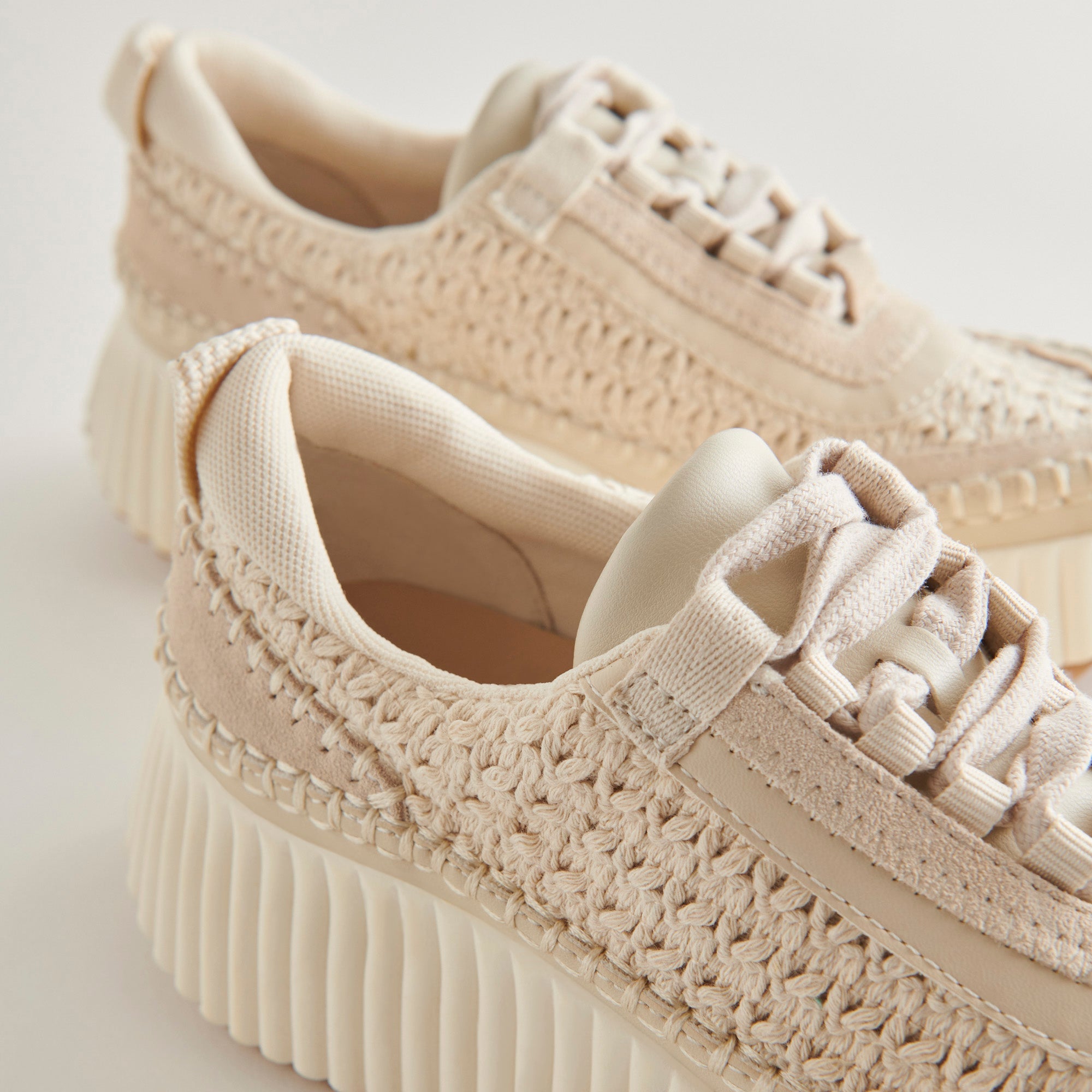 DOLEN SNEAKERS SANDSTONE KNIT - Lightweight Breathable Running Shoes for Men & Women | Comfortable Walking & Gym Workout Shoes | Perfect for Jogging, Travel & Casual Wear