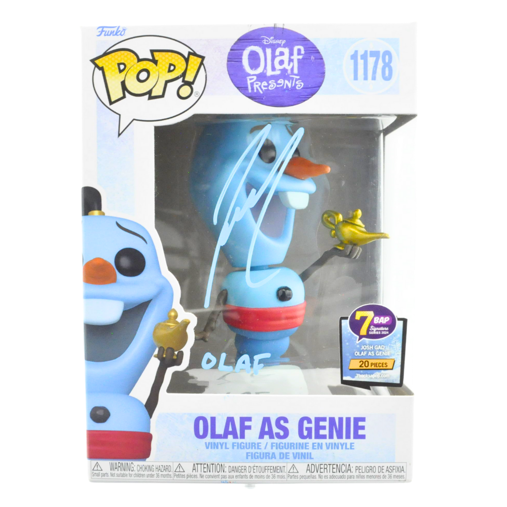 Josh Gad Signed Pop Vinyl Figure - Olaf as Genie (Olaf Presents) Limited Edition 1178/20 - Disney Frozen Collectible for Display & Gifting