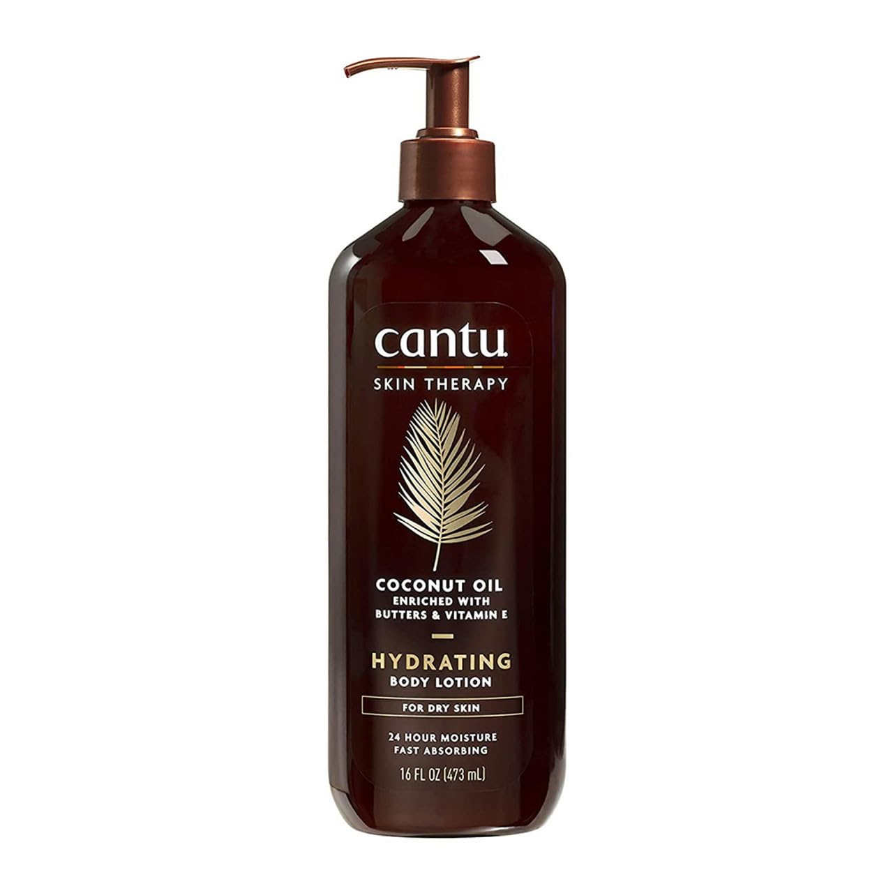 Cantu Coconut Oil Body Lotion for Dry Skin - 16 Fl Oz Hydrating Moisturizer with Natural Ingredients | Perfect for Daily Use, After Shower & Winter Care