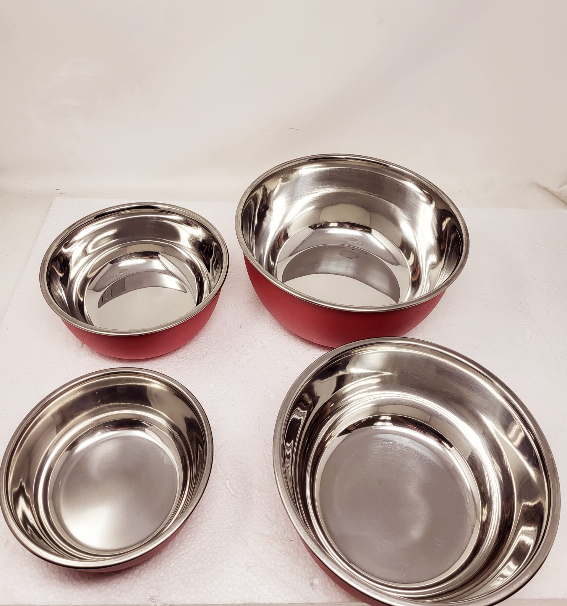 Premium Tabakh Stainless Steel Mixing Bowls Set - 4 Piece Kitchen Essentials for Baking, Mixing & Food Prep - Durable & Rust-Proof for Home & Restaurant Use