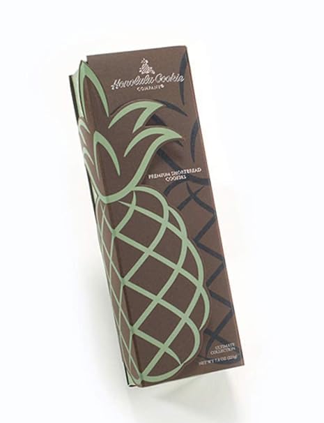 Alohalea Premium Hawaiian Cookies Gift Box - 27 Assorted Honolulu Cookies (8 Flavors) with Pineapple Wrap & Free Magnet | Perfect for Gifts, Parties & Souvenirs from Hawaii