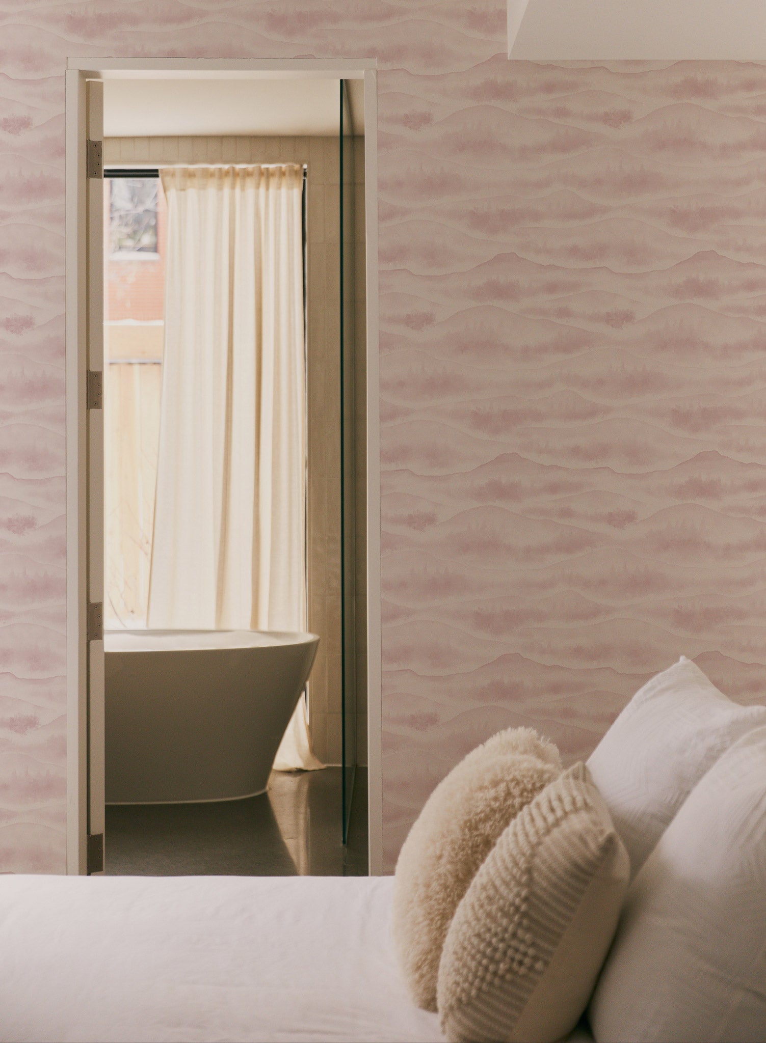 Hillside Lullaby Wallpaper - Nature Inspired Floral Wall Mural for Nursery, Bedroom & Living Room Decor