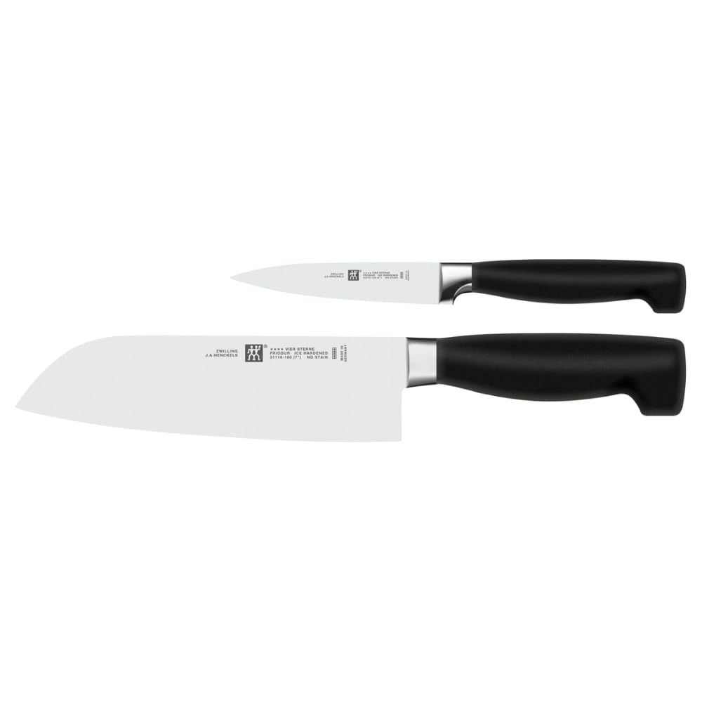 ZWILLING Four Star 2-Piece Knife Set - High-Quality German Kitchen Knives for Professional Chefs & Home Cooking