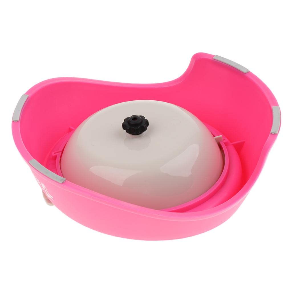 MYADDICTION Rotating Slow Feeder Dog Bowl - Rose Red - Interactive Puzzle Feeder for Puppies & Cats - Prevent Bloat & Improve Digestion - Perfect for Fast Eaters, Mealtime Enrichment & Training