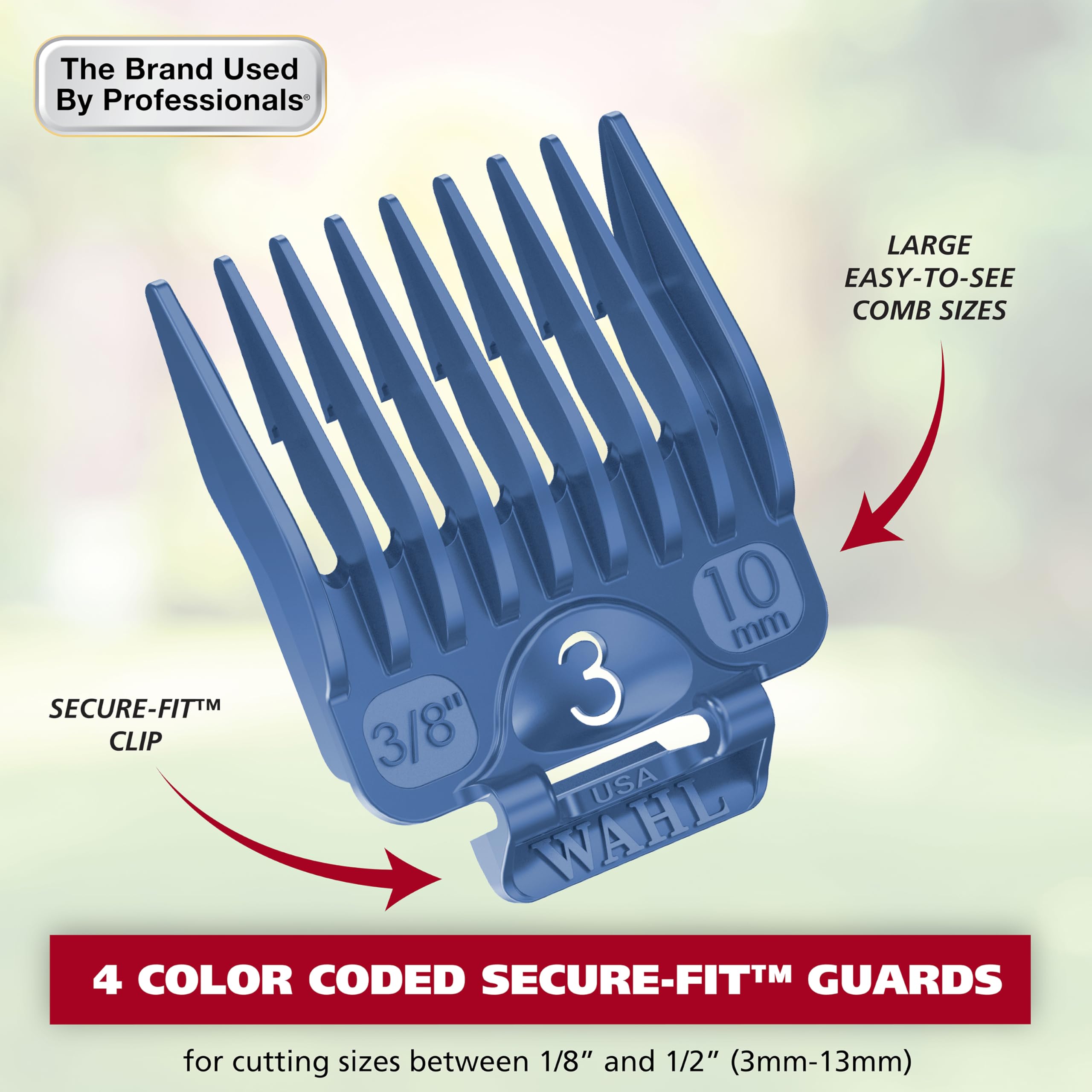 Wahl USA Pro Series All Metal Corded Dog Grooming Kit - Ultra Quiet Dog Clippers with Metal Housing for Smooth & Cool Operation (Model 3026335) - Perfect for Professional Groomers & Home Pet Care