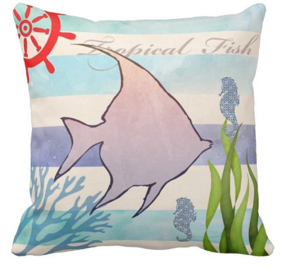 Into the Blue Decorative Pillow Cover - Soft & Stylish Home Decor for Living Room, Bedroom, or Sofa