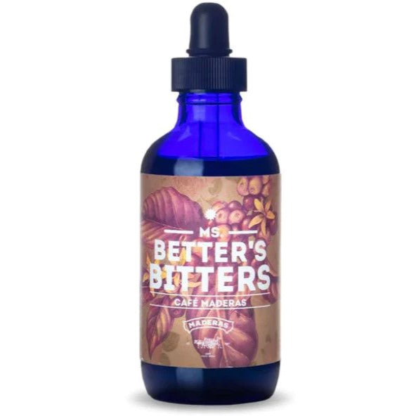 Ms Better's Bitters Maderas Coffee Bitters 4oz - Premium Cocktail & Coffee Flavor Enhancer for Mixology & Home Bar Use