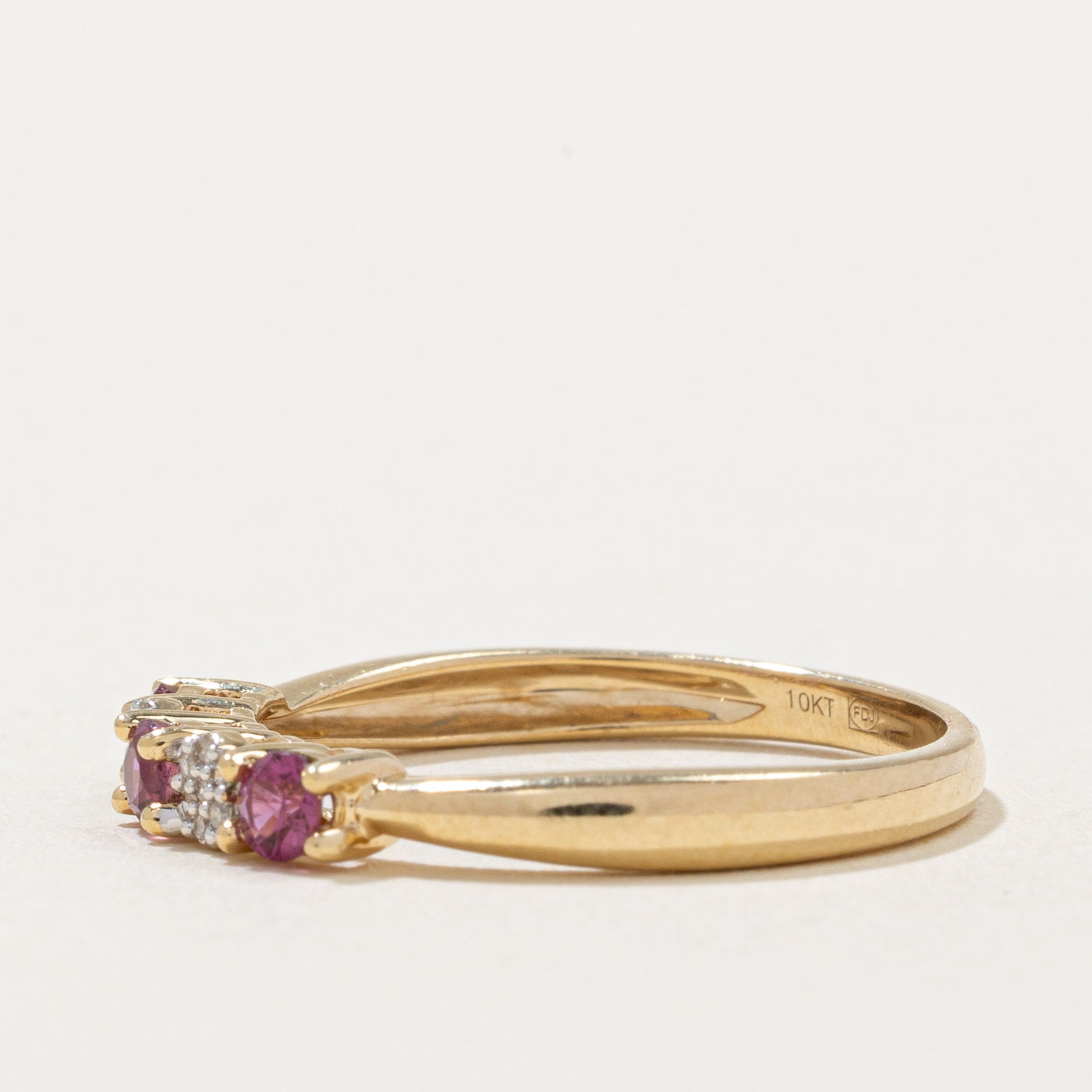 Exquisite Ruby & Diamond Ring | 0.24ctw Ruby & 0.04ctw Diamond | Size 7 | Perfect for Anniversary, Engagement & Special Occasions