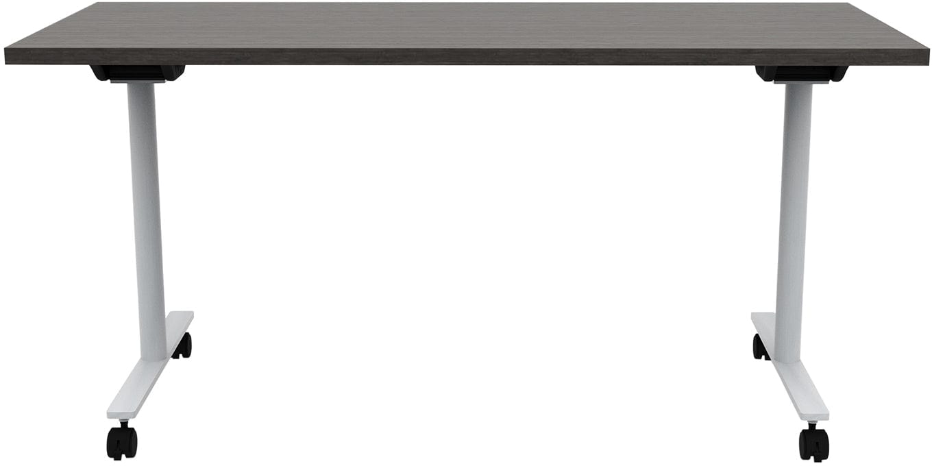 Safco JURNI 60 x 24 Inch Flip Top Table with Locking Casters [JN6024NFLPCA] - Perfect for Office, Classroom, and Home Workspace Use