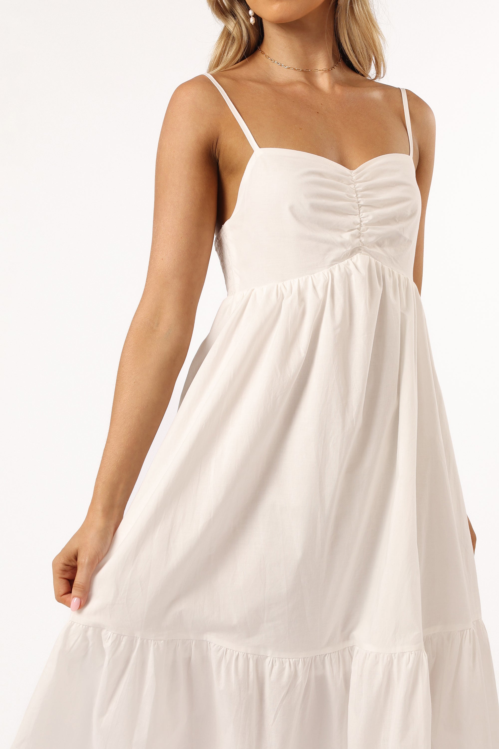 Bailey Maxi Dress for Women - Elegant White Long Summer Dress | Perfect for Beach, Vacation, and Casual Outings