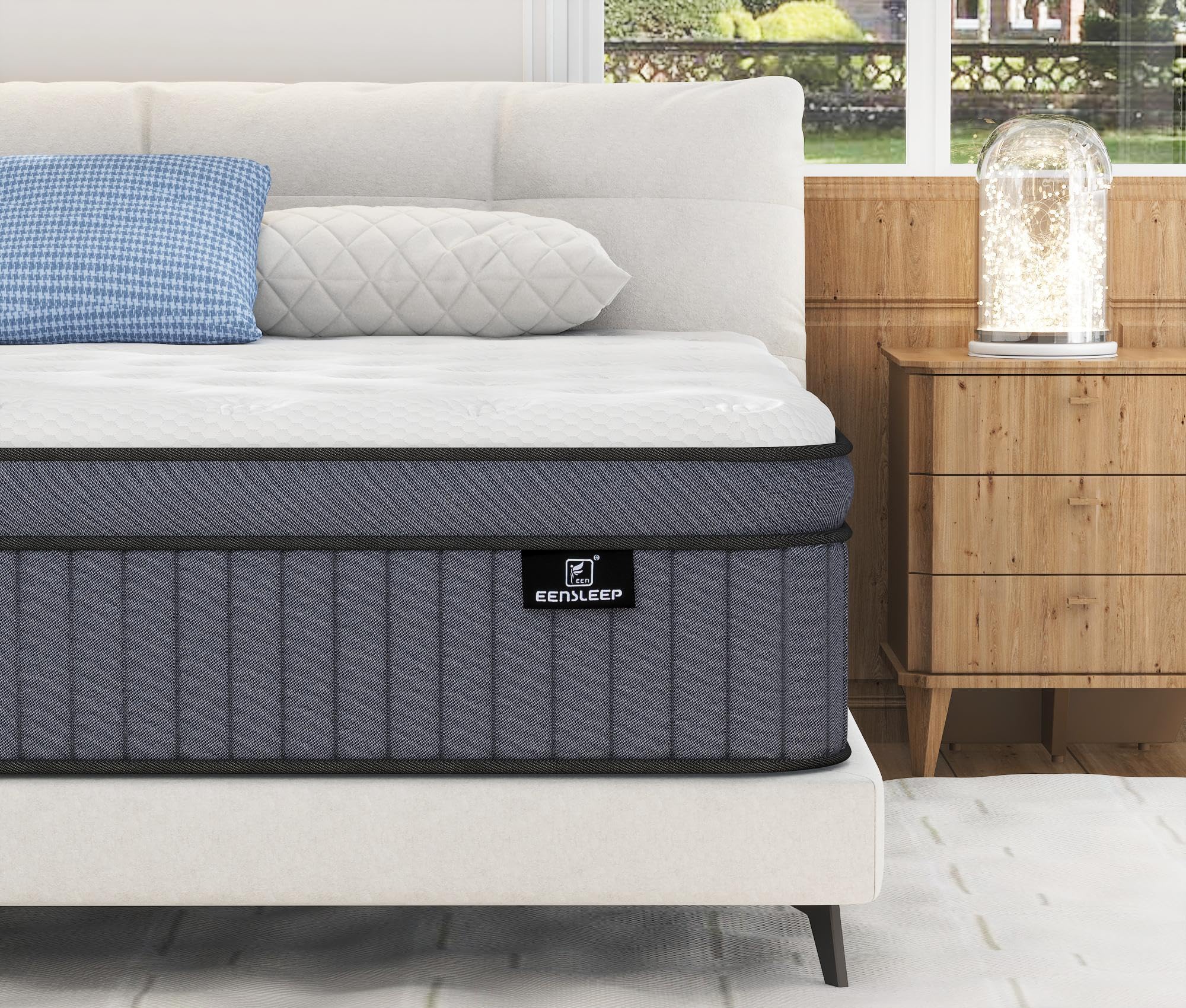 12 Inch Full Size Hybrid Mattress in a Box - Gel Memory Foam & Pocket Springs for Pressure Relief, Back Pain Support & Edge Reinforcement | Ideal for Side Sleepers, Couples & Guest Rooms