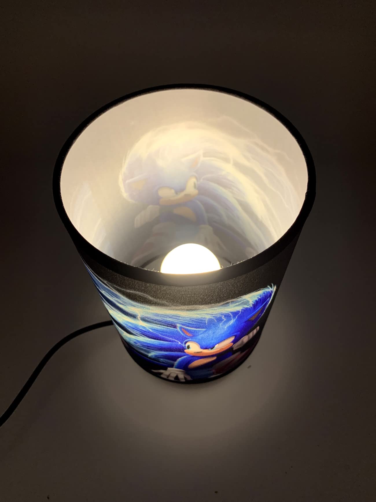 Super Sonic Bedside Night Light - Wood Base LED Table Lamp for Bedroom, Nursery, or Office - Perfect Room Decor & Thoughtful Gift Idea for Holidays & Birthdays