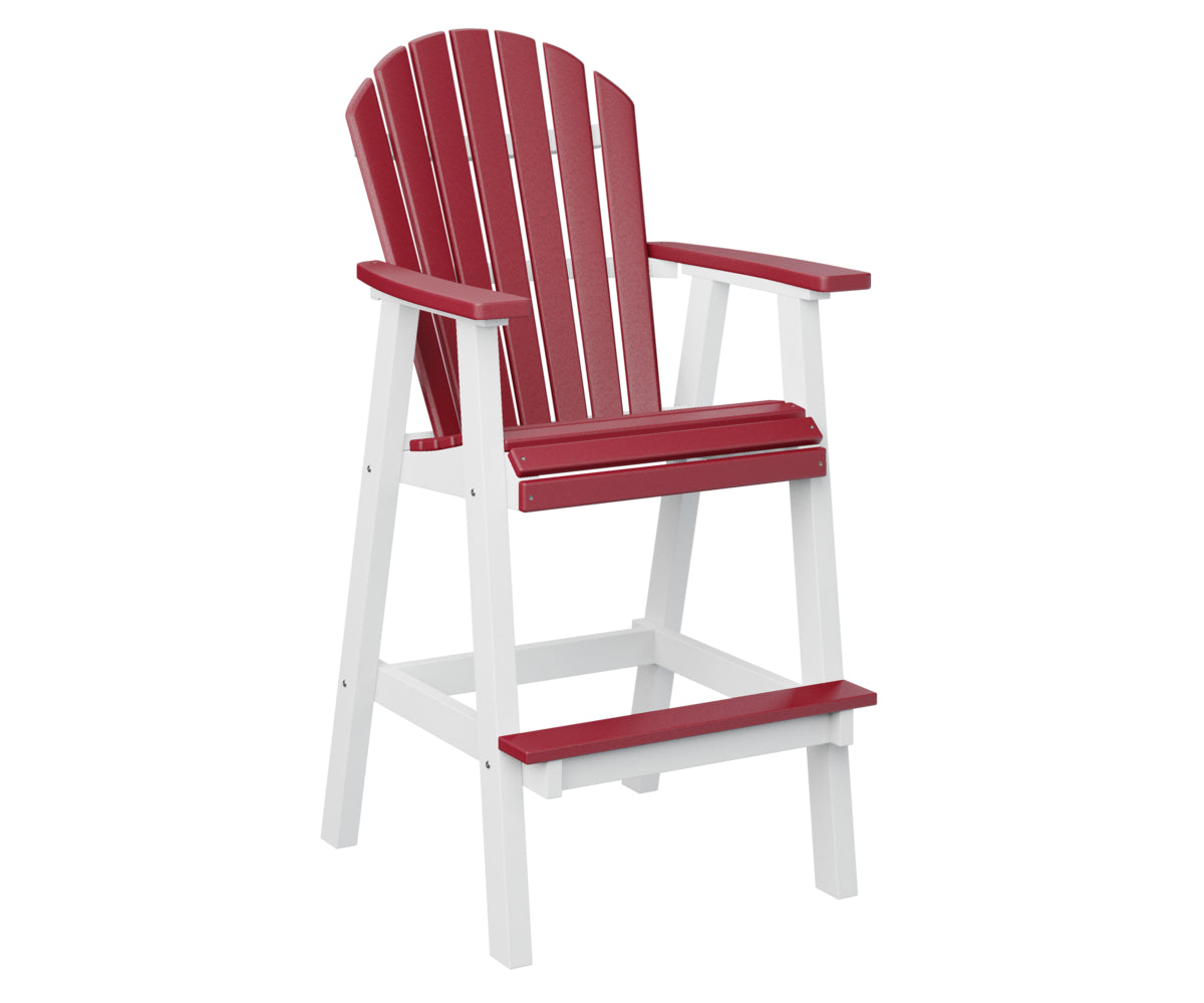 Scarlet Red on White