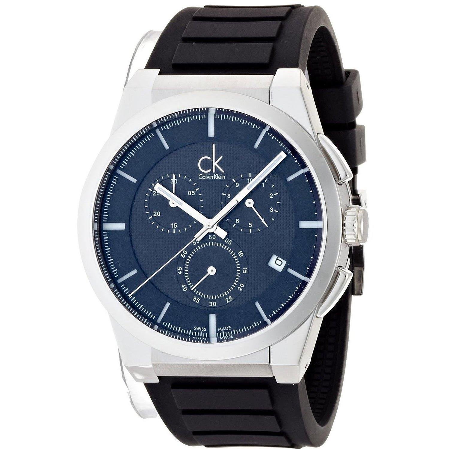 Calvin Klein Men's K2S371D1 Black Dart Chronograph Watch - Stylish & Durable for Business, Casual & Everyday Wear