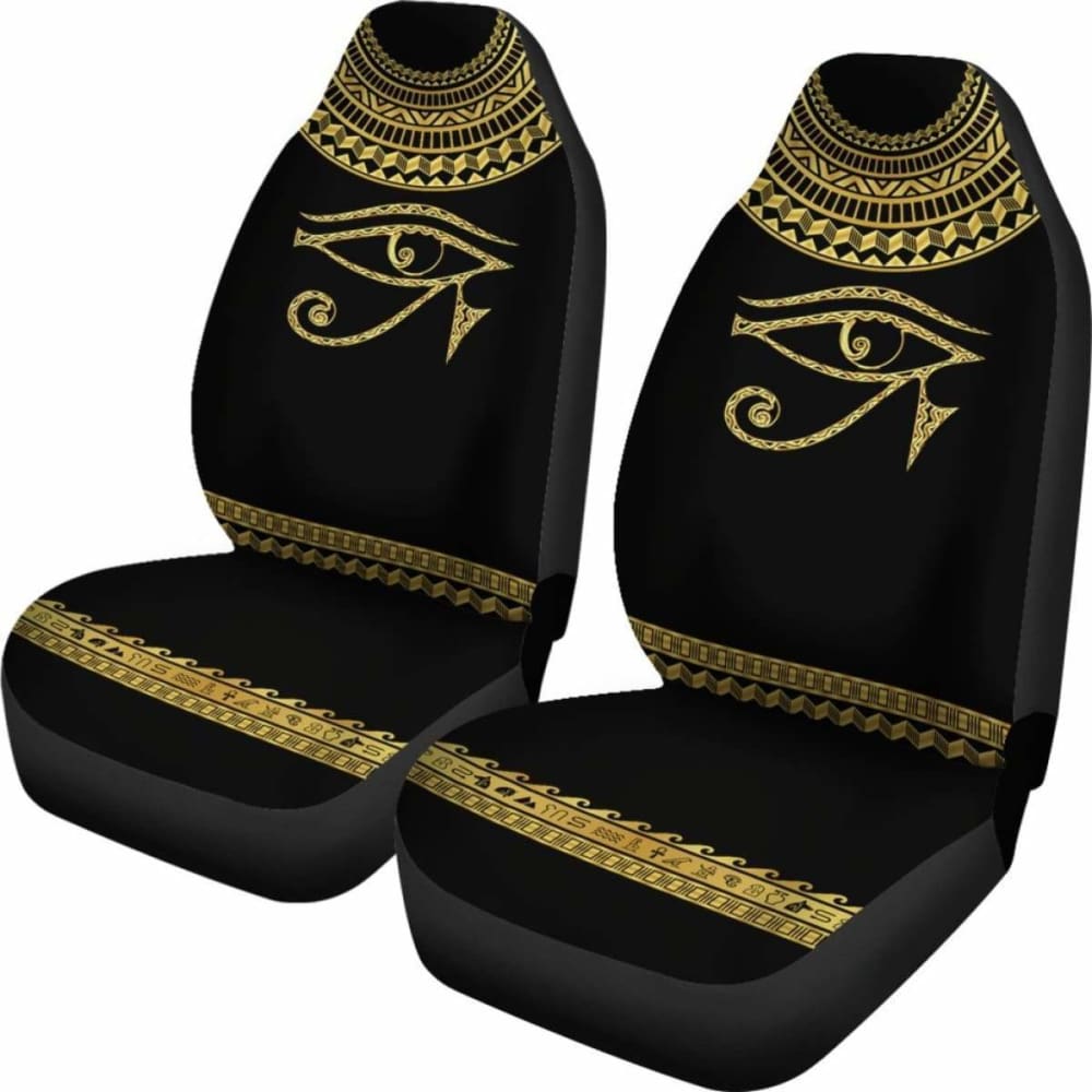Premium African-Themed Car Seat Covers - Horus Egyptian Design (39
