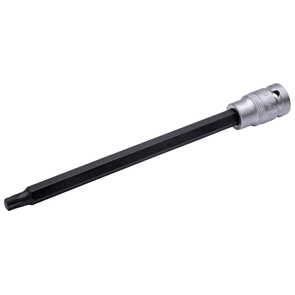 T45 T-Profile Screwdriver Bit - 200mm Length, 12.5mm Shank, 1/2