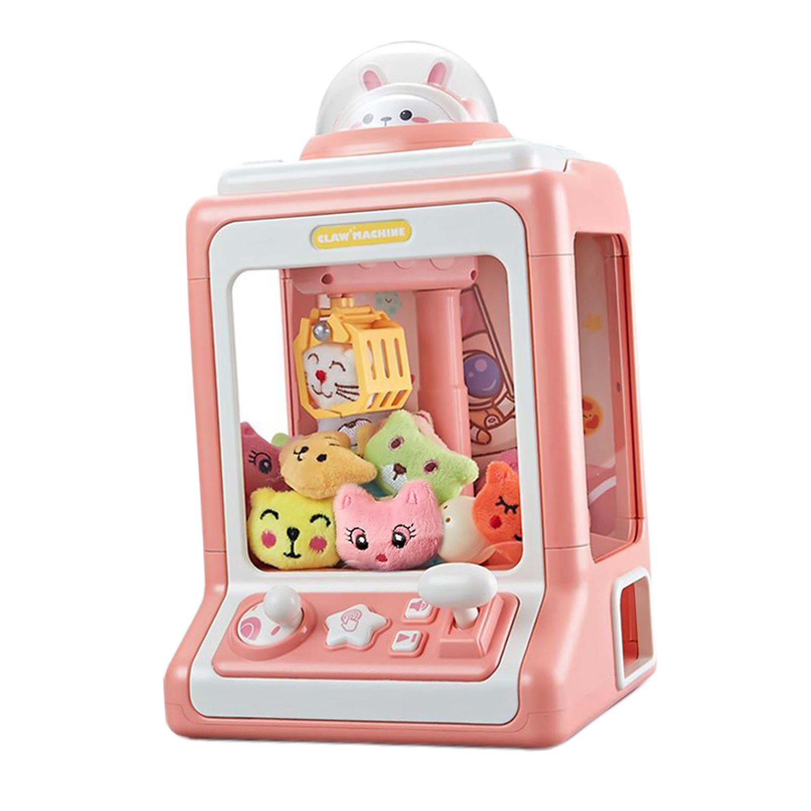 Pink Mini Claw Machine for Kids - Fun Arcade Game Toy with Prize Grabber - Perfect for Birthday Parties, Carnival Games & Family Entertainment