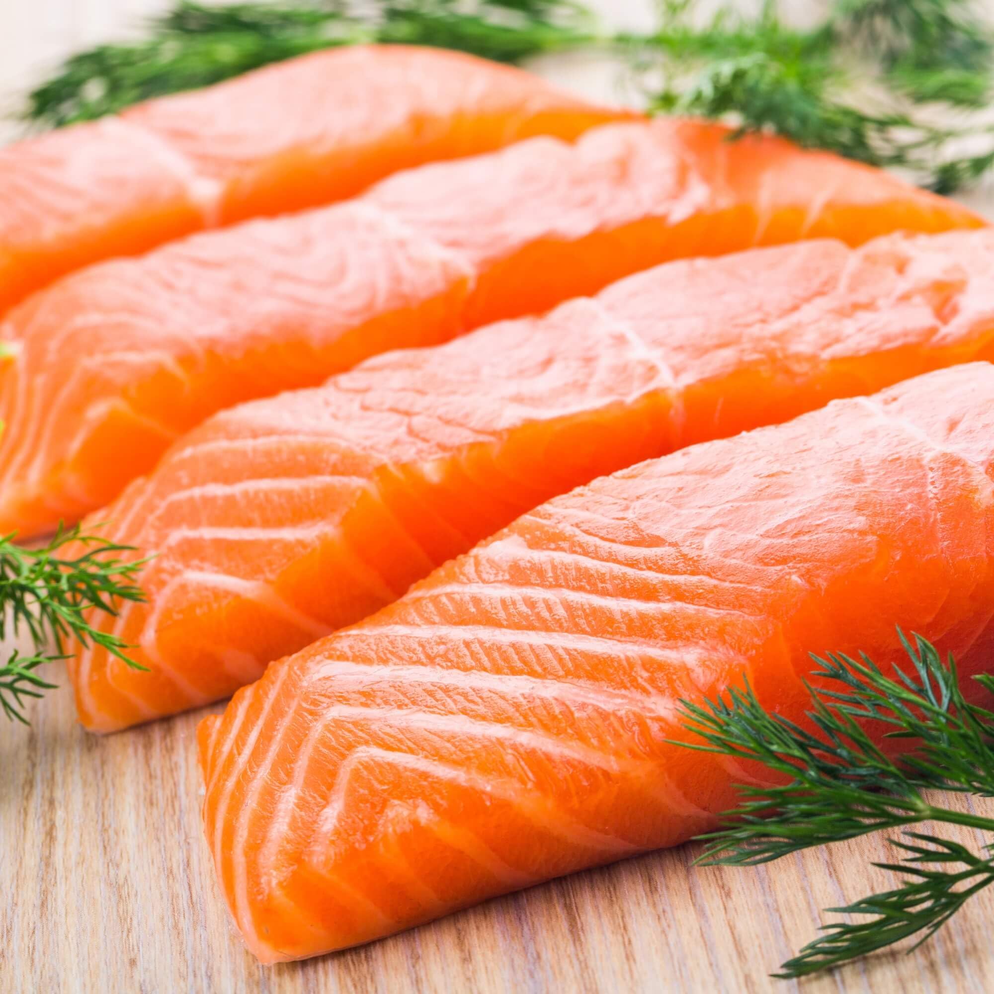 Premium Sushi-Grade Norwegian Salmon Fillets - 12 Pack (6-7oz Each) - Kosher Certified - Wild Caught Fresh Atlantic Salmon for Sushi, Poke Bowls & Fine Dining